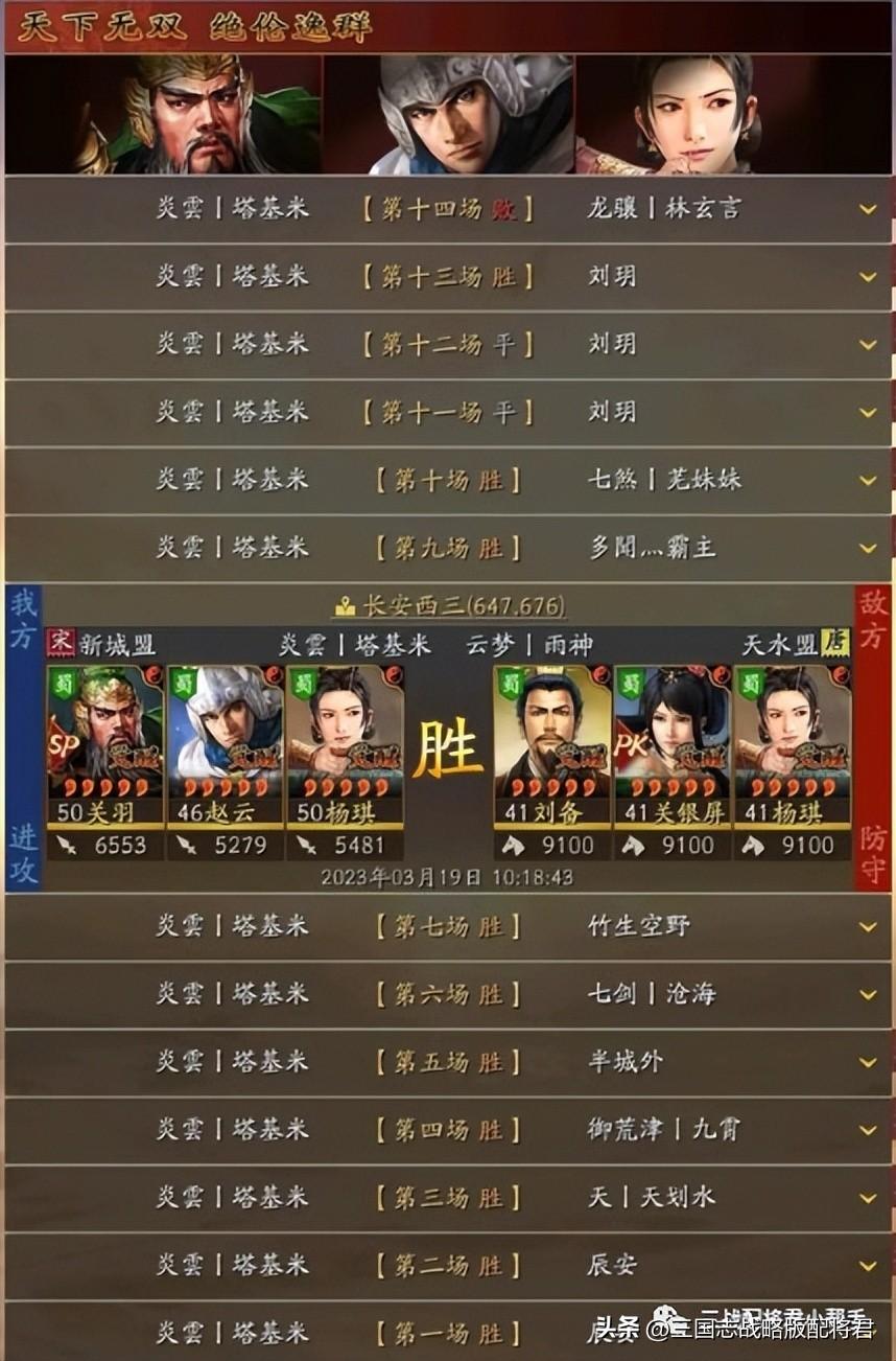 三国志战略版s2t0阵容排名（史上最高评分的T0阵容）